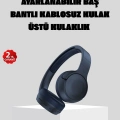 BFS Kablosuz Bluetooth Kulaklık 5.0 18 Saat Kullanım Dinamik Sürücü Siyah