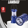 BFS Kamp Lambası Solar Şarjlı Kızaklı Kamp Feneri Led Lamba Işıldak