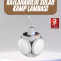 BFS Katlanabilir Askılı Kamp Lambası 5 Kanatlı Pratik Güneş Enerjili