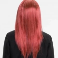 BFS   Kızıl Renk Düz Kesim Uzun Parti Peruğu Takma Saç
