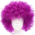 BFS   Koyu Mor Renk Violet Afro Bonus Saç Peruk
