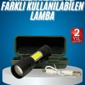 BFS Led Lamba El Feneri Küçük Taşınabilir USB Şarjlı Acil Durum Lambası