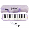 BFS  Lino 32 Tuşlu Bez Çantalı Melodika Pastel Mor