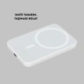 BFS Manyetik Kablosuz Powerbank – iPhone 12/13/14/15 Uyumlu, Hızlı Şarjlı, Ultra Hafif