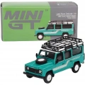 BFS   Mini GT 1/64 Land Rover Defender 110 1985 County Station Wagon Trident Green