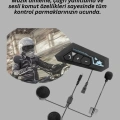BFS Motosiklet Sürüşleri İçin BT22 Kask Bluetooth Kulaklık Mikrofonlu