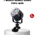 BFS Müzik Ritmine Duyarlı Renkli Disko Topu – 7 Modlu Işıklı Parti Lambası
