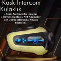BFS N3x Rgb Işıklı Intercom 3 Kişi Bağlantılı 1000mah Motosiklet Bluetooth Kulaklık Seti