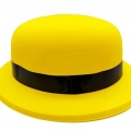 BFS   Neon Partisi Sarı Renk Melon Plastik Parti Şapkası