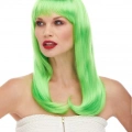 BFS Nessiworld    Yeşil Renk Uzun Düz Parti Peruğu