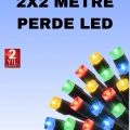 BFS Noel ve Parti Dekorasyonu İçin 2x2 LED Perde Işık – 8 Fonksiyonlu