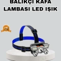 BFS Outdoor ve Gece Balıkçılığı İçin LED Kafa Lambası – USB Şarjlı, 60° Ayarlanabilir Far
