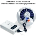 BFS P-038 Solar Güneş Enerji Ve Usb Sarjli 5 Kanatlı