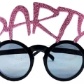 BFS Party Yazılı Simli Pembe Renk Parti Gözlüğü 15x7 Cm