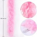 BFS  Pembe Renk Kabarık Kalın Otriş Boa Tüy 6 cm Genişlik 180-200 cm Uzunluk