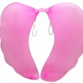 BFS     Pembe Renk Ortası Pembe Tüylü Tül Peri Kanadı 40x50 cm