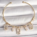 BFS Pirinç Gold Renk Sallantı Zirkon Taşlı Messika Figür Charm Kadın Bileklik