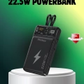 BFS Powerbank Dahili Ekranlı 10000 mAh Çift Kablolu