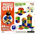 BFS   Puzzle City 3D Yapı ve Tasarım Blokları 64 Parça