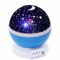 BFS Renkli Yıldızlı Gökyüzü Projeksiyon Gece Lambası Pilli ve USB Kablolu