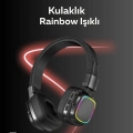 BFS RGB Işıklı Katlanabilir Bluetooth 5.3 Kulak Üstü Kulaklık