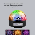 BFS Ritim Hassasiyetli Bluetooth Hoparlörlü Disko Işığı Döner LED Efektli