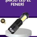 BFS Şarjlı Mini LED El Feneri 2000 Lümen Su Geçirmez