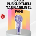BFS Şarjlı Su Buharlı El Vantilatörü – Taşınabilir Serinletici Fan