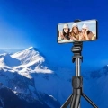 BFS Selfie Çubuğu Tripod Kumandalı Telefon Tutucu Siyah