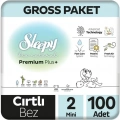 BFS   Sleepy Bio Natural Bebek Bezi Gross Paket 2 Beden 3-6 Kg 100 Adet