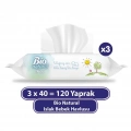 BFS   Sleepy Bio Natural Islak Havlu Mendil 3x40 120 Yaprak