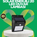 BFS Solar Enerjili 20 LED Hareket Sensörlü Duvar Lambası