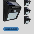 BFS Solar Enerjili 20 LED Hareket Sensörlü Duvar Lambası