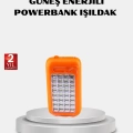 BFS Solar Powerbank 10000 mAh LED Kamp Lambalı Taşınabilir Şarj Cihazı