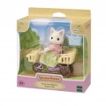 BFS  Sylvanian Families Çiçekli Kedi Anne ve Bisiklet