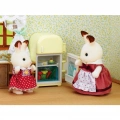 BFS  Sylvanian Families Çikolata Kulaklı Tavşan Anne ve Buzdolabı Seti 5014