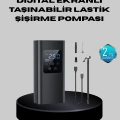 BFS Taşınabilir 80W Kablosuz Lastik Şişirme Pompası Dijital Ekranlı
