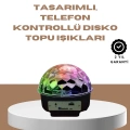 BFS Taşınabilir Bluetooth Disko Topu Uzaktan Kumandalı Işık Efektleri