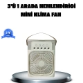 BFS Taşınabilir Mini Klima Fan 3’ü 1 Arada Soğutucu, Nemlendirici ve Gece Lambası