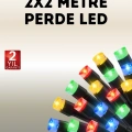 BFS Taşınabilir Pil İle Çalışan LED Işık – 2x2 Metre Perde Modeli