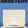 BFS Touchpad Tüm Cihazlara Uyumlu Bluetooth Klavye Touchpad Slim Kablosuz Wifi Q Klavye