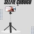 BFS Tripod Selfie Çubuğu Bluetooth Kumandalı Kablosuz Led Işıklı