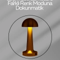BFS USB Şarjlı Dokunmatik LED Masa Lambası – 3 Renk Modu & Dimmer