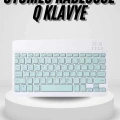 BFS Uyumlu Kablosuz Bluetooth Şarj Edilebilir Mini Q Klavye