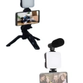 BFS Video Making Kit Telefon Tutucu Vlog Video Mini Led Işıklı