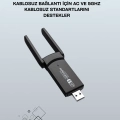 BFS Yüksek Hızlı 1200 Mbps Çift Bant USB WiFi Adaptör – Güçlü Sinyal, Geniş Uyumluluk