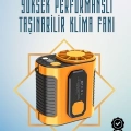 BFS Yüksek Hızlı Mini Klima Fan – 11 m/s Rüzgar Gücü, 100 Hız Ayarı