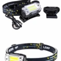 BFS Yüksek Işıklı Şarjlı ve Sensörlü LED Kafa Lambası Kamp Lambası