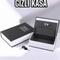 ÇOK SATAN Büyük Boy Anahtarlı Kitap Görünümlü Gizli Kasa Çelik Kasa Altın Kasası
