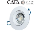 ÇOK SATAN CATA CT 5256 Beyaz Kasa Led Spot 8W 3200K Gün Işığı